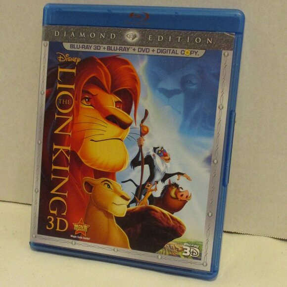 Disney 3D Diamond Edition Lion King 4 Disc Graphic Blu Ray Movie Set - Picture 1 of 11
